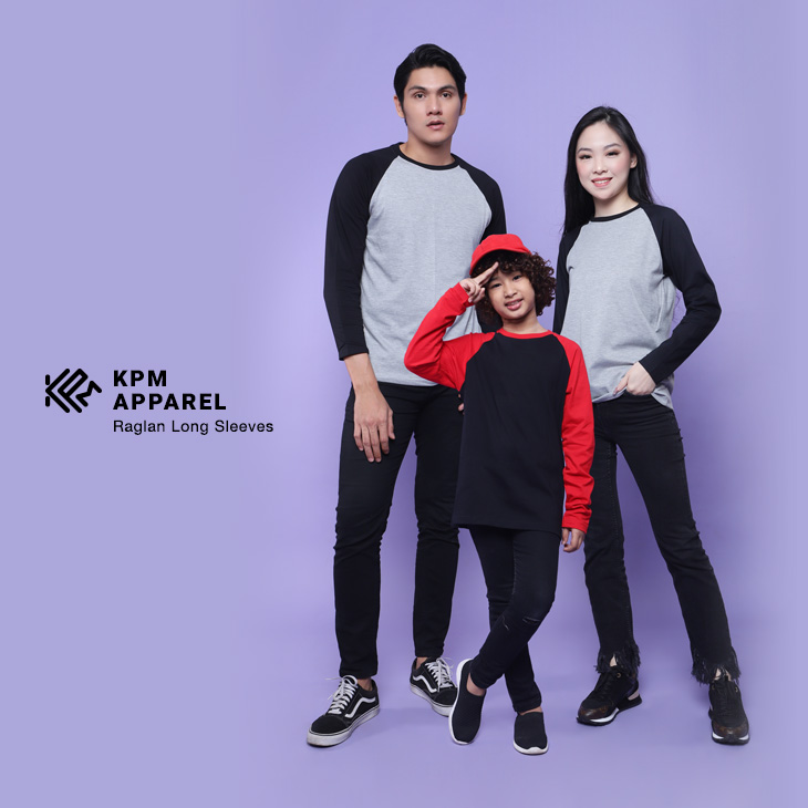 kaos raglan